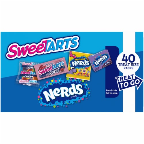 Ferrara Assorted Sweet Tarts and Nerds Perspective: back