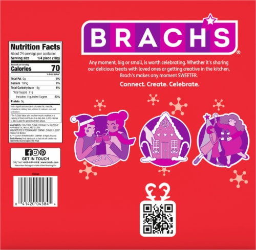 Brach's® Holiday Giant Peppermint Candy Canes Perspective: back