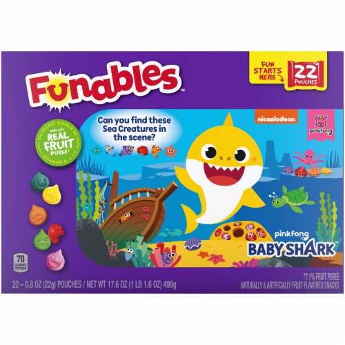 Funables™ Pinkfong Baby Shark™ Assorted Fruit Snacks Perspective: back
