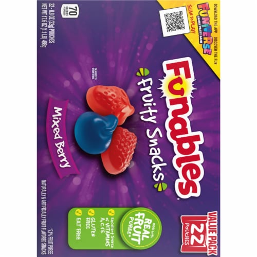 Funables™ Mixed Berry Fruity Snacks Value Pack Perspective: back