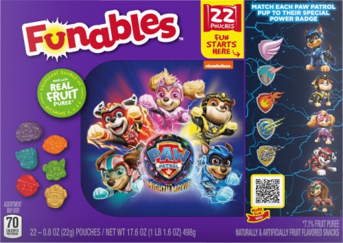 Funable Paw Patrol Fruit Snacks Perspective: back