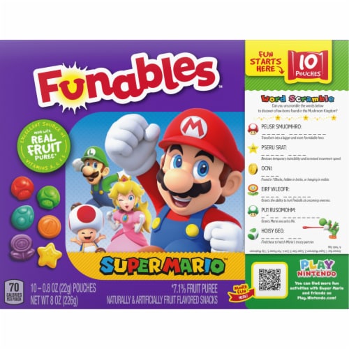 Funables Fruity Snacks Super Mario Perspective: back