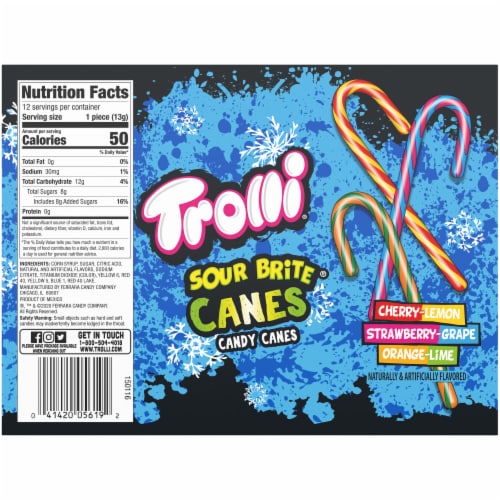 Trolli Holiday Sour Brite Candy Canes Perspective: back