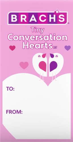 Brach's® Tiny Conversation Hearts Valentine's Candy Box Perspective: back