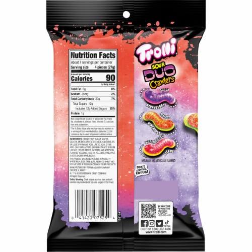 Trolli® Sour Duo Crawlers Candy Perspective: back