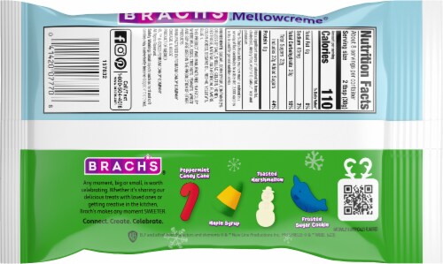 Brach's® Candy Cane Forest Mellocremes® Holiday Candy Bag Perspective: back