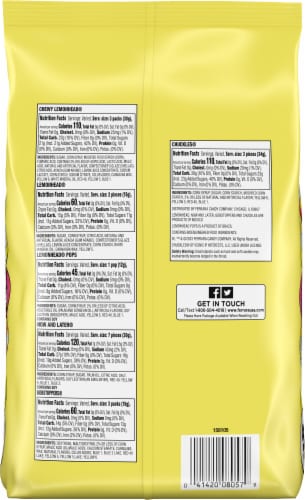 Lemonhead Kiddie Mix Assorted Candy Bag Perspective: back