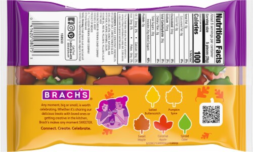 Brach's Autumn Leaves Mellowcremes Candy Bag Perspective: back