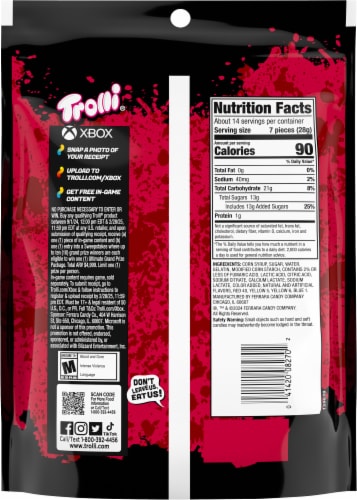 Trolli® Sour Brite Crawlers® Fruit Punch Perspective: back