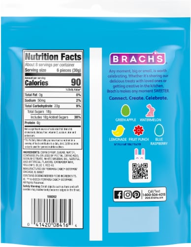 Brach's® Springtime Soft Jellies Bag Perspective: back
