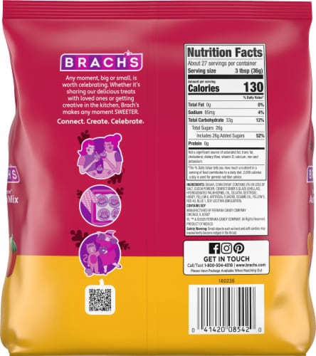 Brach's® Halloween Autumn Mix Stand Up Bag Perspective: back