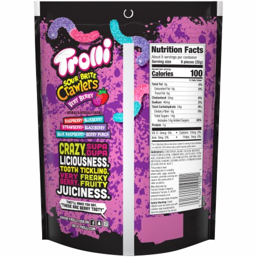 Trolli Very Berry Sour Brite Crawlers Perspective: back