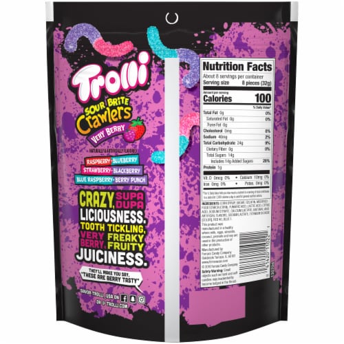 Trolli Very Berry Sour Brite Crawlers Perspective: back
