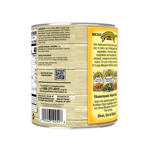 Margaret Holmes® Seasoned Turnip Greens Perspective: back