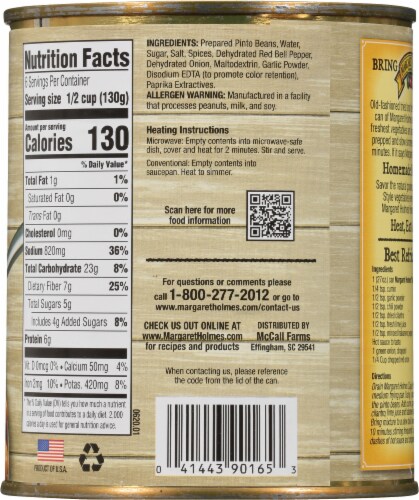 Margaret Holmes Cajun Pinto Beans Perspective: back