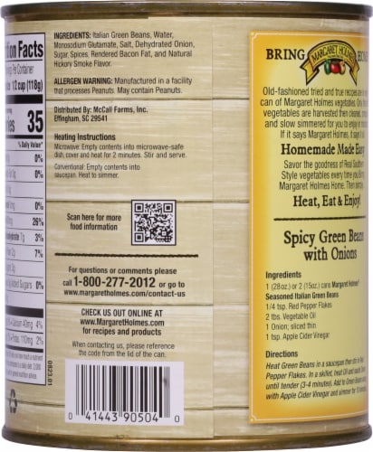 Margaret Holmes Seasoned Italian Green Beans Perspective: back