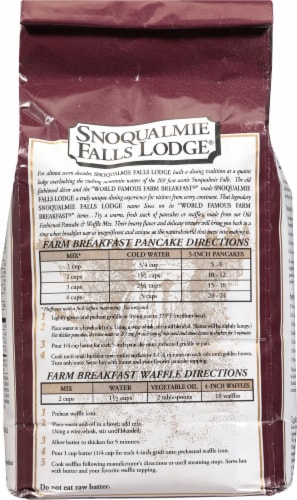 Snoquaimie Falls Old Fashioned Pancake & Waffle Mix Perspective: back