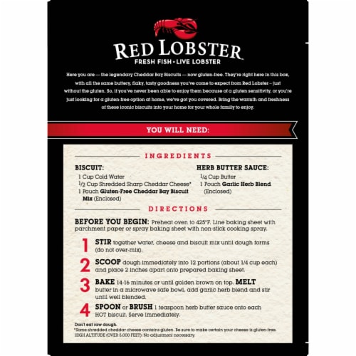 Red Lobster™ Gluten-Free Cheddar Bay Biscuit® Mix Perspective: back