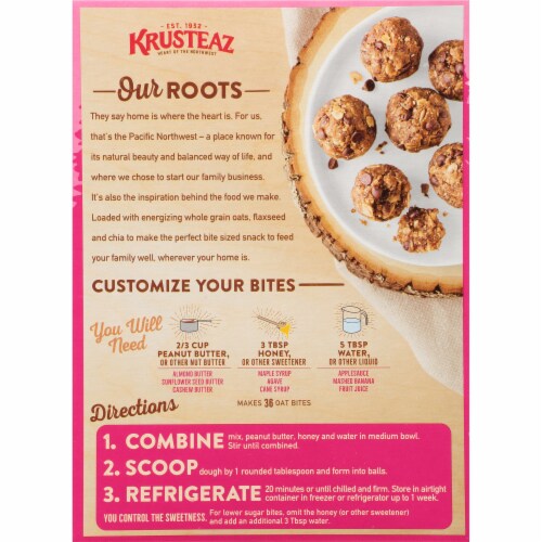Krusteaz® Chocolate Chip Oat Energizing Oat Bites Mix Perspective: back