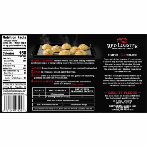 Red Lobster, Cheddar Bay Biscuit Mix, 11.36oz Box (Pack of 3)