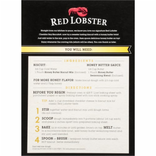 Red Lobster® Honey Butter Biscuit Mix Perspective: back