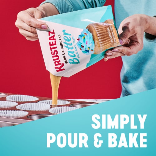 Krusteaz® Vanilla Cupcake Batter Perspective: back