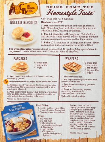 Cracker Barrel Old Country Store® Buttermilk Baking & Pancake Mix Perspective: back