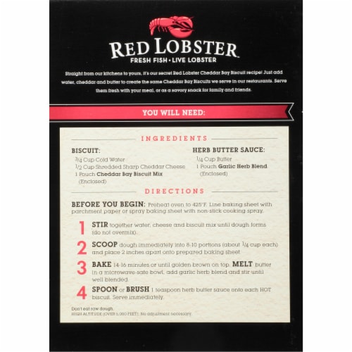 Red Lobster Cheddar Bay Biscuit Mix 11.36 Oz, Baking Mixes