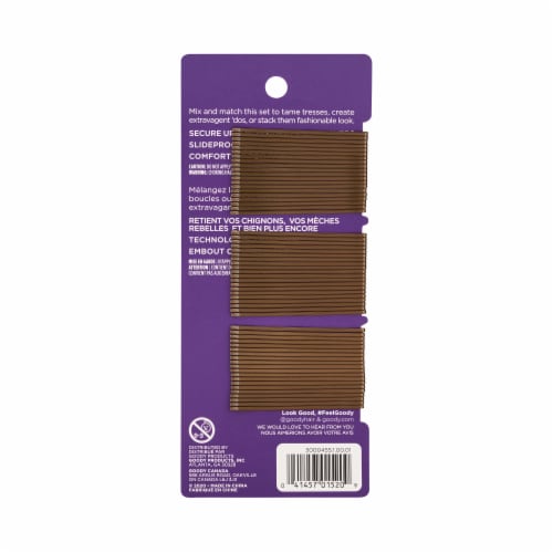 Goody® Brown Bobby Pins Perspective: back