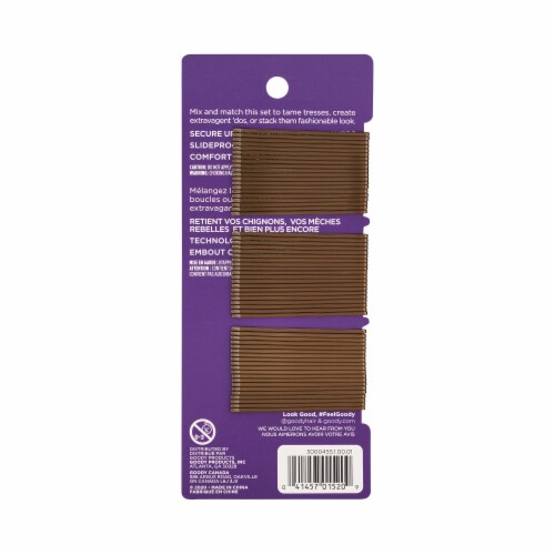 Goody® Brown Bobby Pins Perspective: back