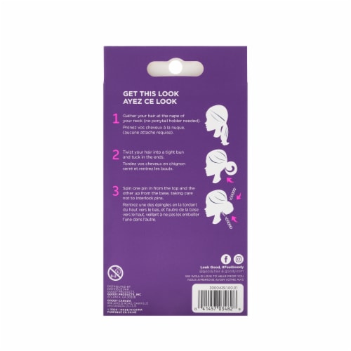 Goody® Womens Simple Styles Mini Spin Pins Perspective: back