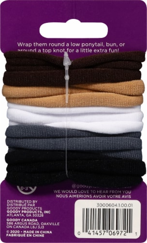 Goody® Ouchless Java Bean Ponytail Elastics Perspective: back