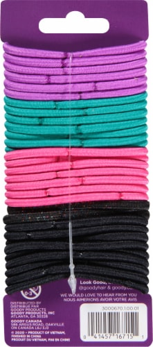 Goody® Ouchless Medium Hair No-Metal Assorted Elastics Perspective: back