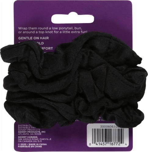 Goody Black Scrunchies Perspective: back