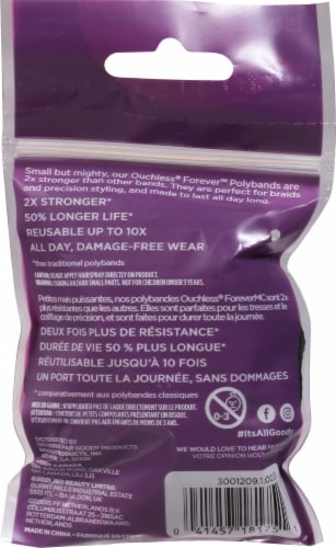 Goody® Forever Polyband Hair Elastics - Black Perspective: back