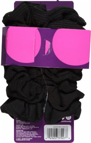 Goody® Ouchless® Black Scrunchies Perspective: back