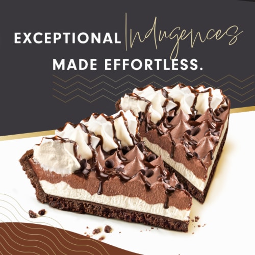 Edwards Singles Desserts Choc Crème Pie Slices Two Slices Perspective: back