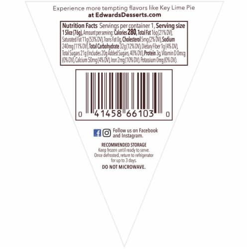 Edwards® Hershey's Chocolate Creme Pie Slice Perspective: back