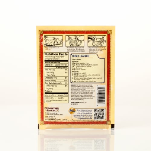 Pioneer™ Roasted Turkey Gravy Mix Perspective: back
