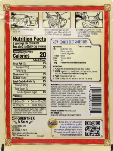 Pioneer™ Roasted Beef Gravy Mix Perspective: back