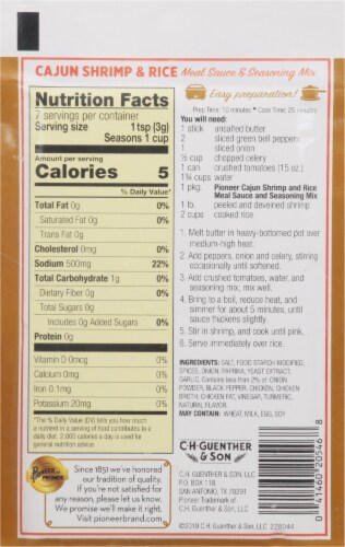 Pioneer Cajun Shrimp & Rice Seasoning Mix