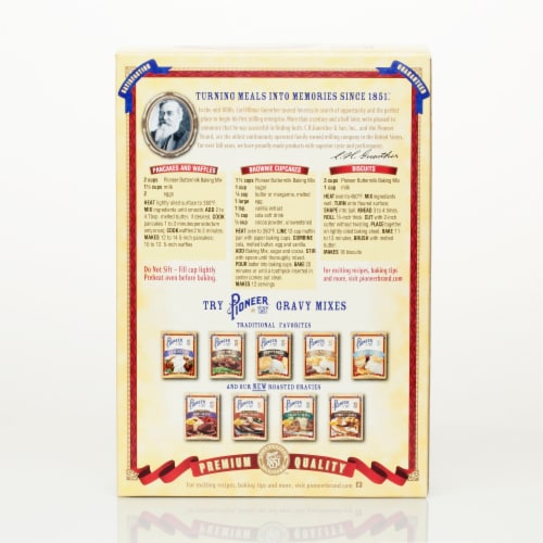 Pioneer Brand Buttermilk Baking Mix Perspective: back
