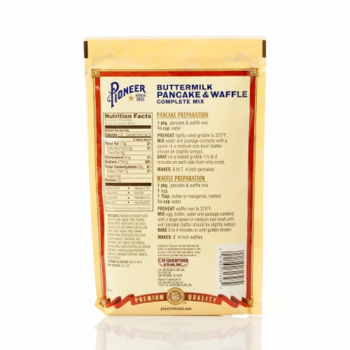 Pioneer™ Brand Buttermilk Pancake & Waffle Complete Mix Perspective: back