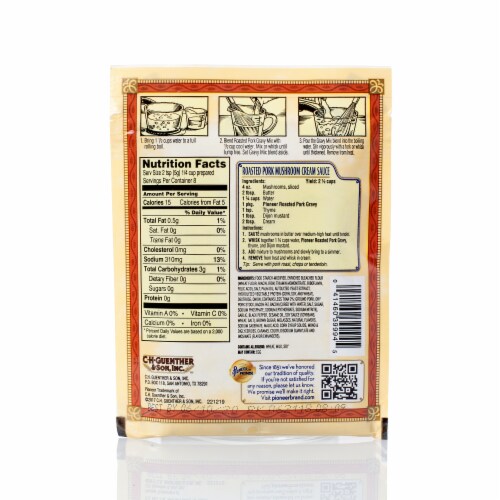 Pioneer™ Roasted Pork Gravy Mix Perspective: back