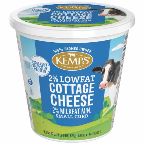 Kemps® Small Curd 2% Lowfat Cottage Cheese Perspective: back
