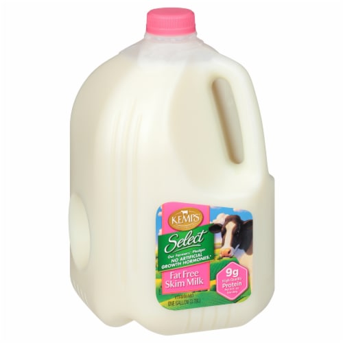 Kemps Select Fat Free Skim Milk Perspective: back