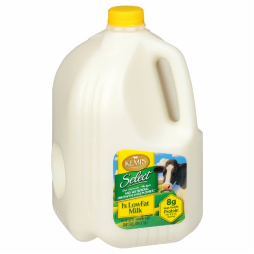 Kemps Select 1% Lowfat Milk Perspective: back