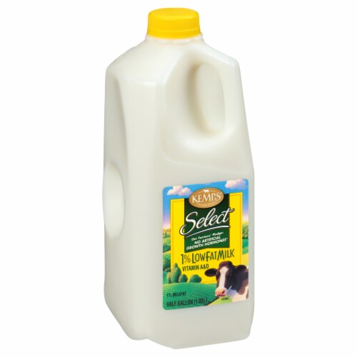 Kemps Select 1% Lowfat Milk Perspective: back