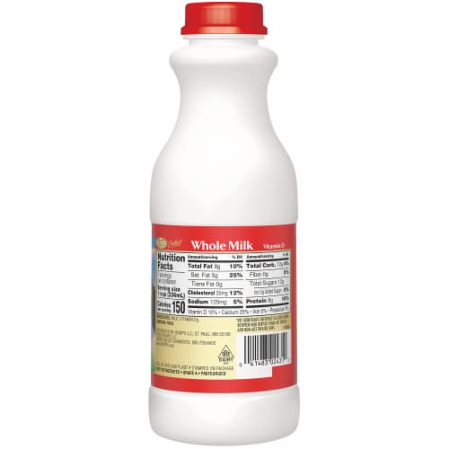 Kemps Select Vitamin D Whole Milk Perspective: back