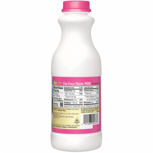 Kemps Select Fat Free Skim Milk Perspective: back